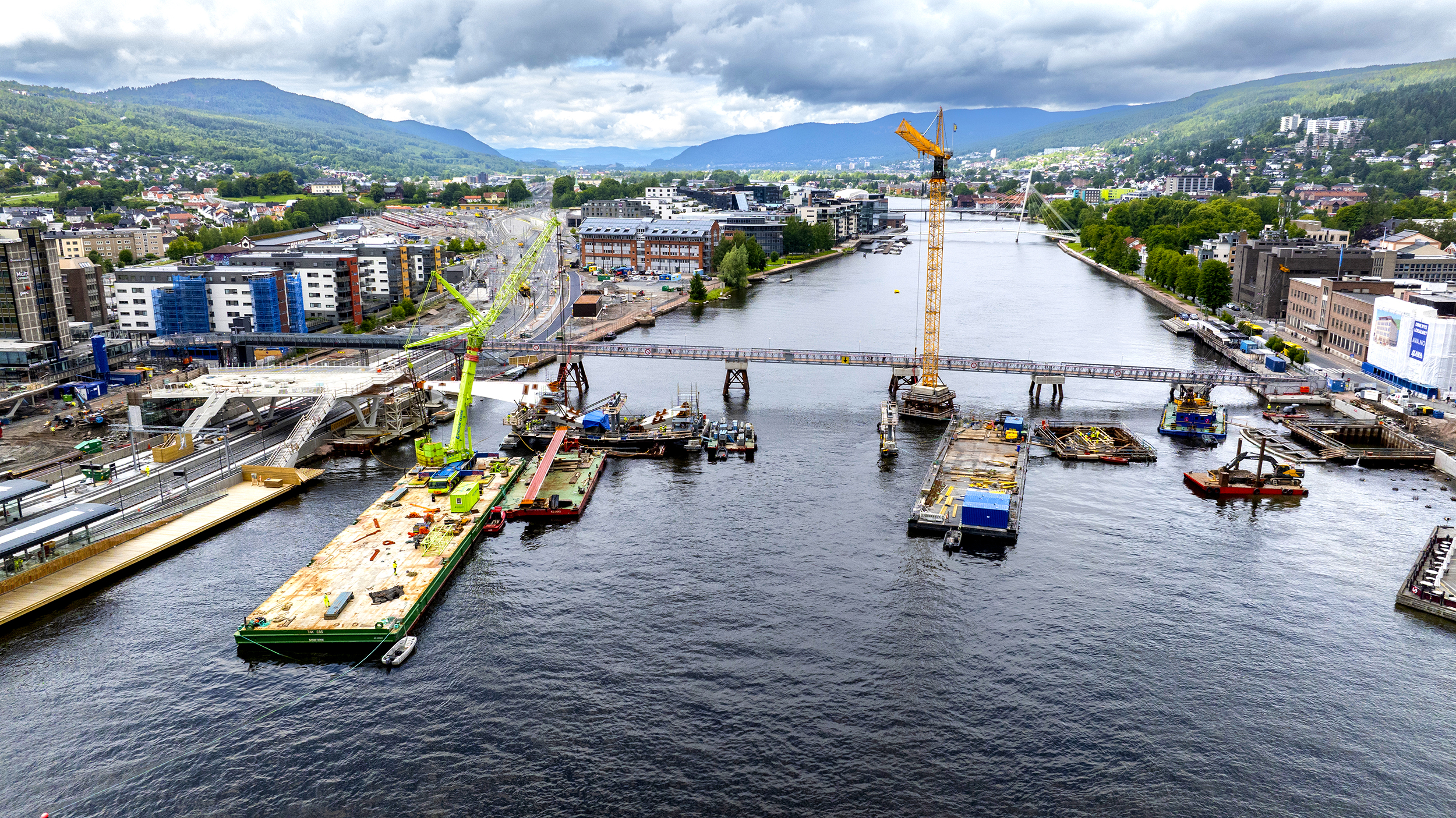 Nordic Crane spiller nøkkelrolle i byggingen av Drammens nye bybru